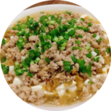 肉酱蒸豆腐