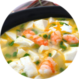 鲜虾豆腐酱汤
